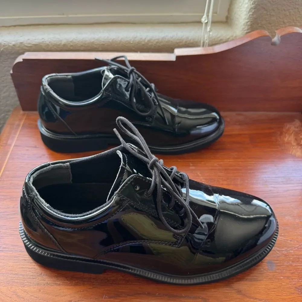 Thorogood Men's and Women's Black Poromeric Uniform Oxford Dress Shoes 8.5 NIB